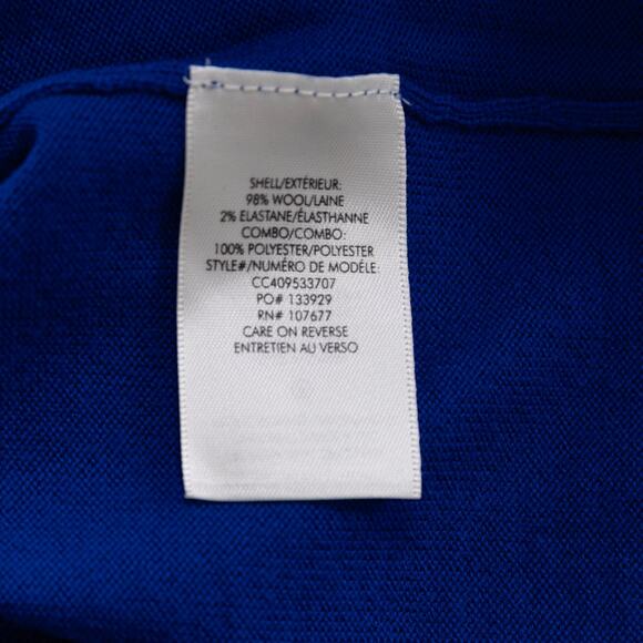 Alice and Olivia Women Porla Collared Sweater Royal Blue Size XS - Picture 8 of 9